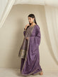 Load image into Gallery viewer, Dusty Purple Embroidered Kurta Palazzo Set ClothsVilla