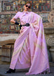 Load image into Gallery viewer, Dusty Purple Radiant Elegance Blended Silk Designer Saree ClothsVilla