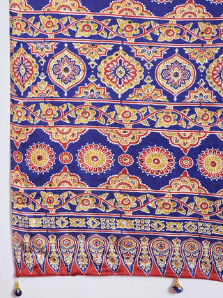 Elakshi Mirror Work Semi Modal Saree for Wedding & Party Wear ClothsVilla