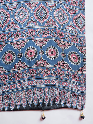 Elakshi Mirror Work Semi Modal Saree for Wedding & Party Wear ClothsVilla