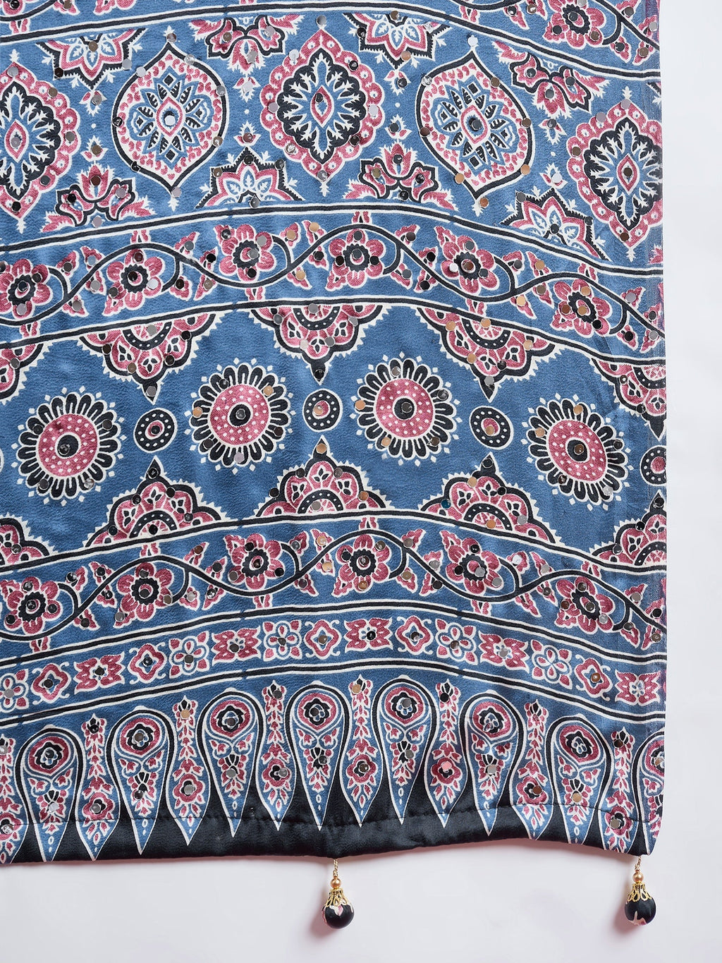 Elakshi Mirror Work Semi Modal Saree for Wedding & Party Wear ClothsVilla