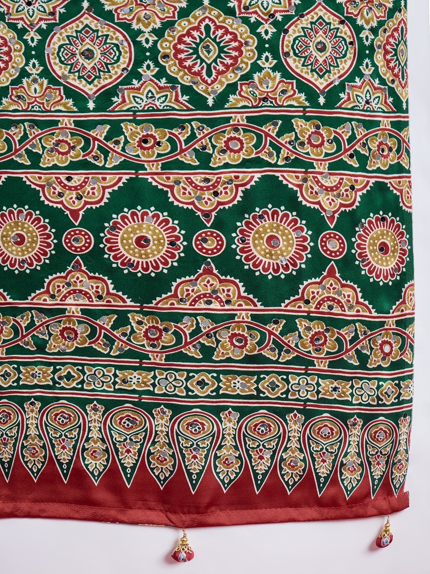 Elakshi Mirror Work Semi Modal Saree for Wedding & Party Wear ClothsVilla