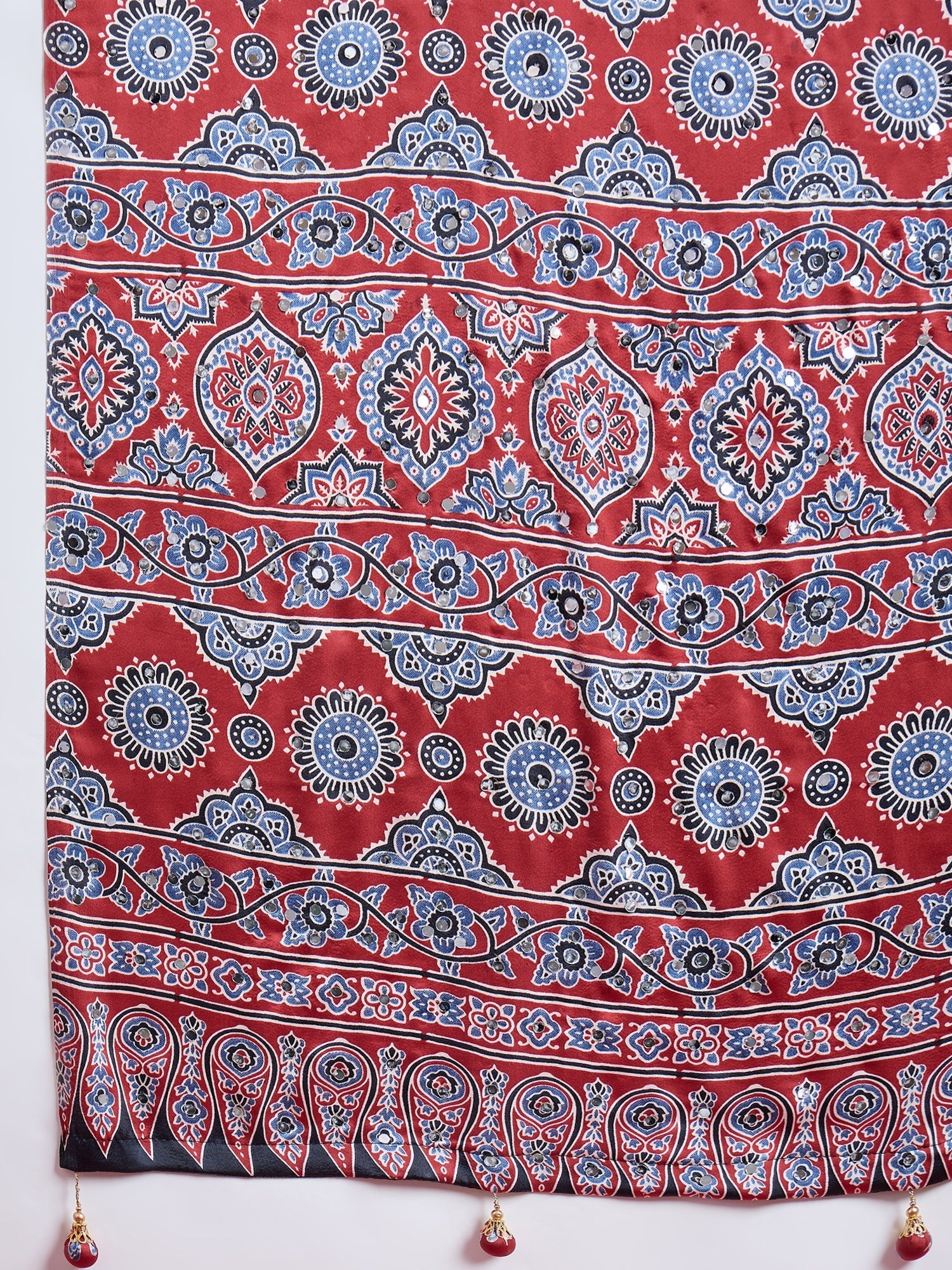 Elakshi Mirror Work Semi Modal Saree for Wedding & Party Wear ClothsVilla