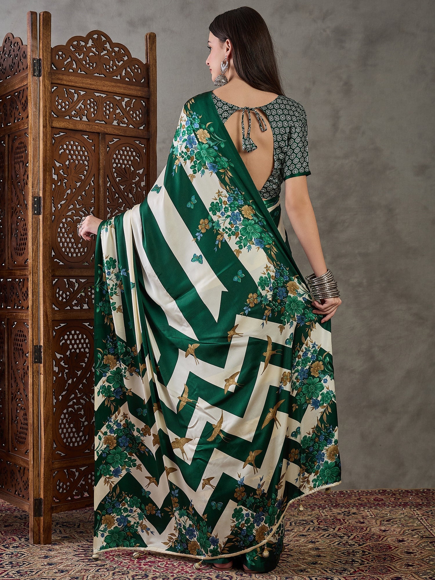 Elaria Contemporary Semi Modal Saree for Special Occasions ClothsVilla