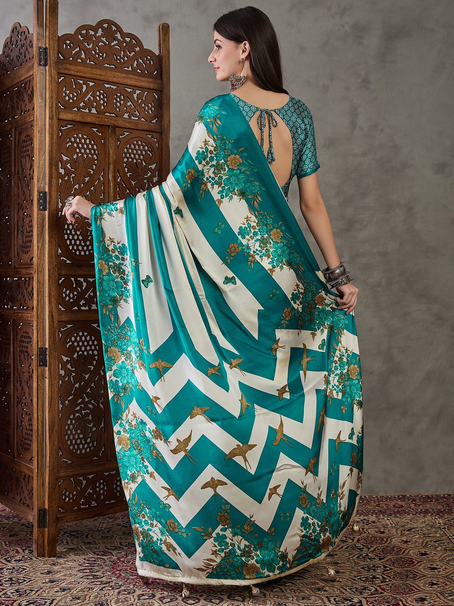 Elaria Contemporary Semi Modal Saree for Special Occasions ClothsVilla