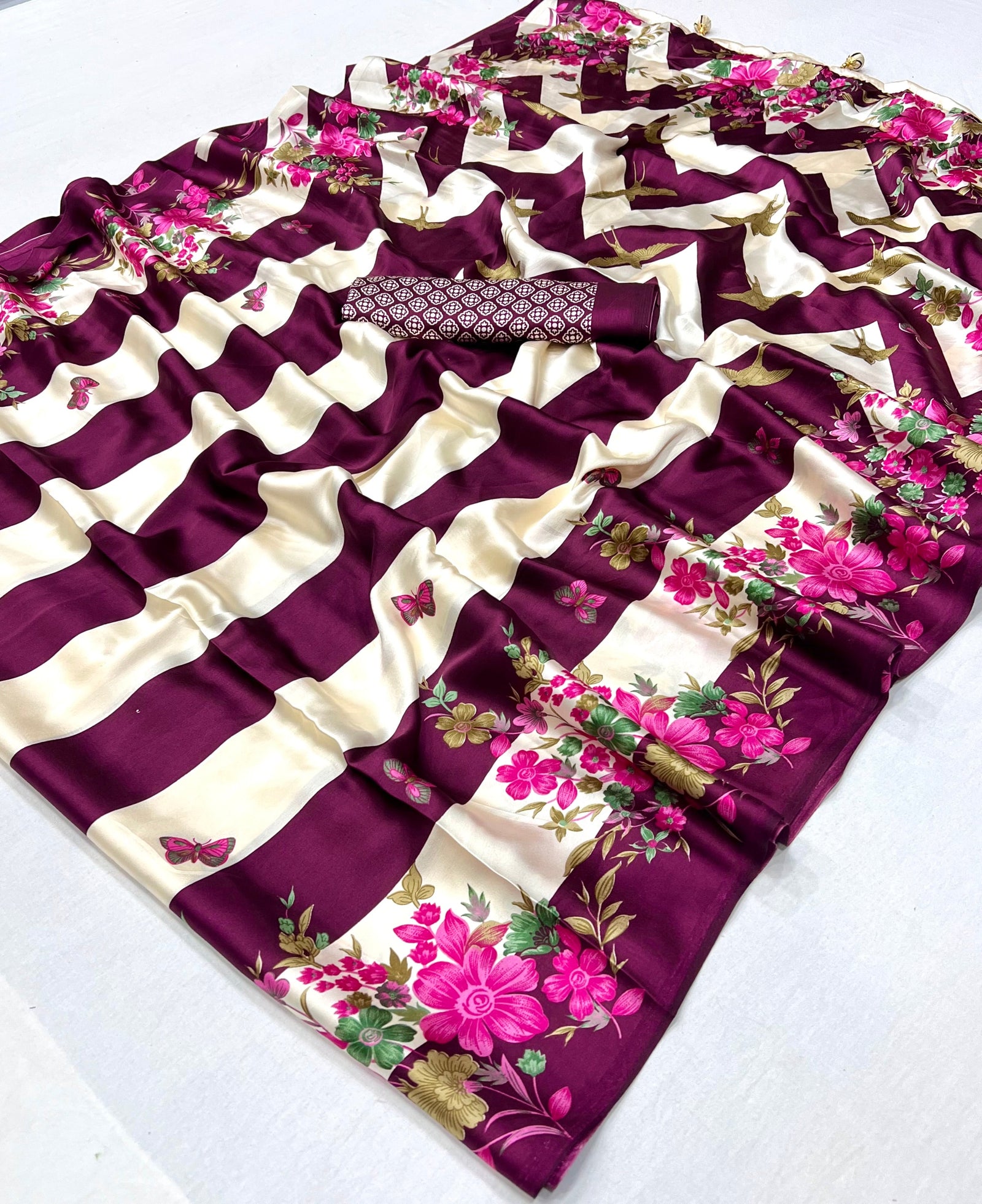 Elaria Contemporary Semi Modal Saree for Special Occasions ClothsVilla