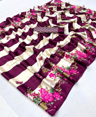 Elaria Contemporary Semi Modal Saree for Special Occasions ClothsVilla