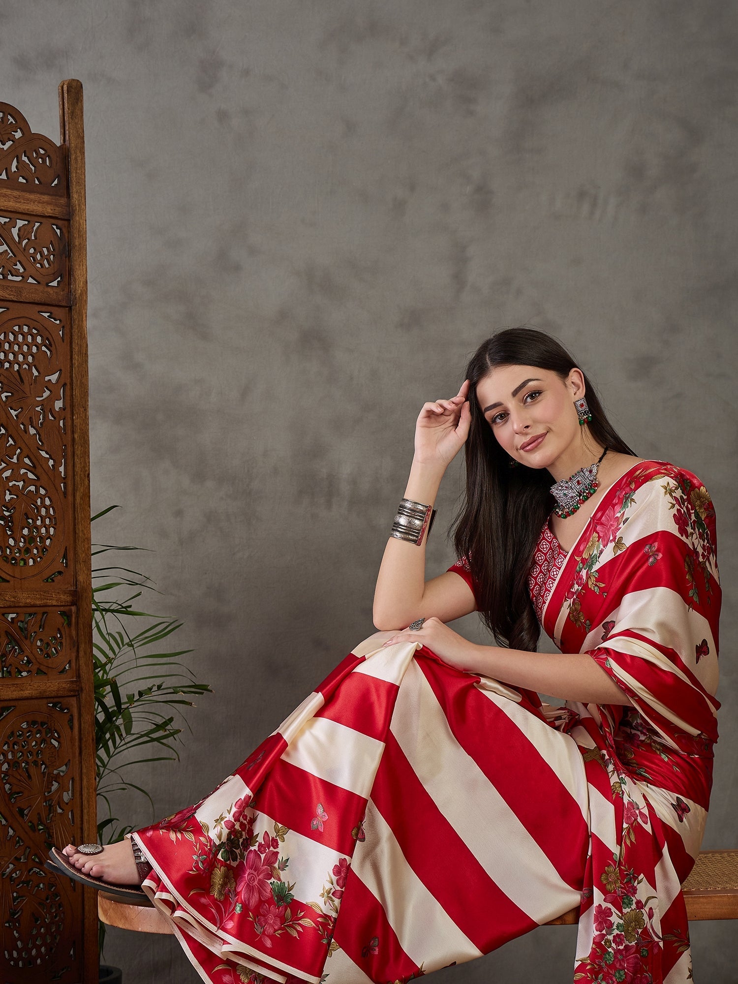 Elaria Contemporary Semi Modal Saree for Special Occasions ClothsVilla