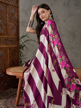 Elaria Contemporary Semi Modal Saree for Special Occasions ClothsVilla
