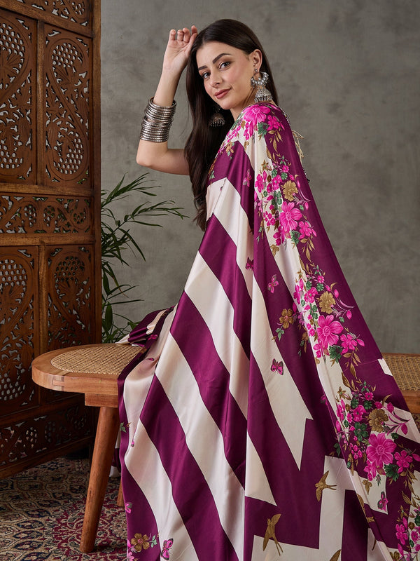 Elaria Contemporary Semi Modal Saree for Special Occasions ClothsVilla