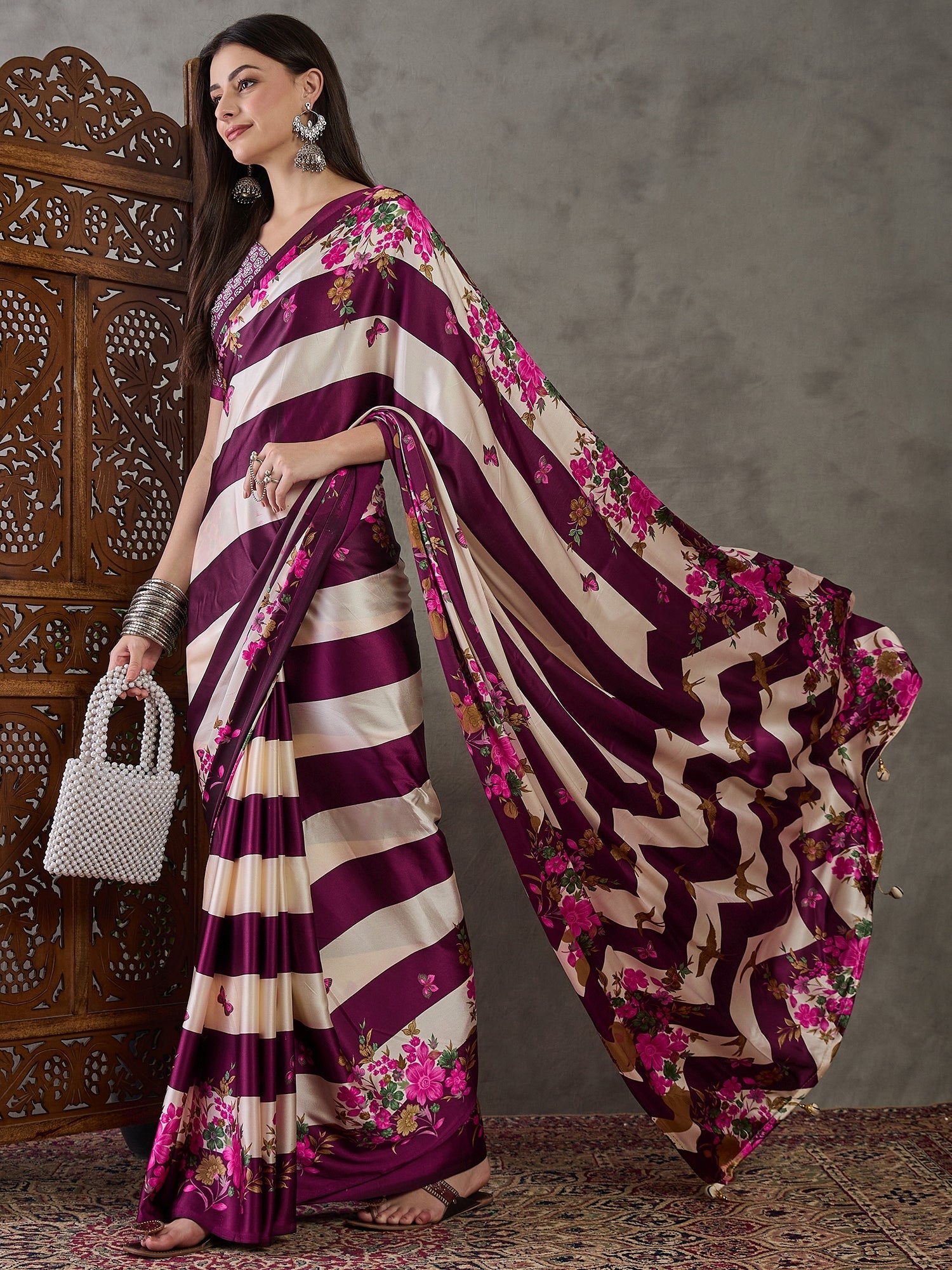 Elaria Contemporary Semi Modal Saree for Special Occasions ClothsVilla