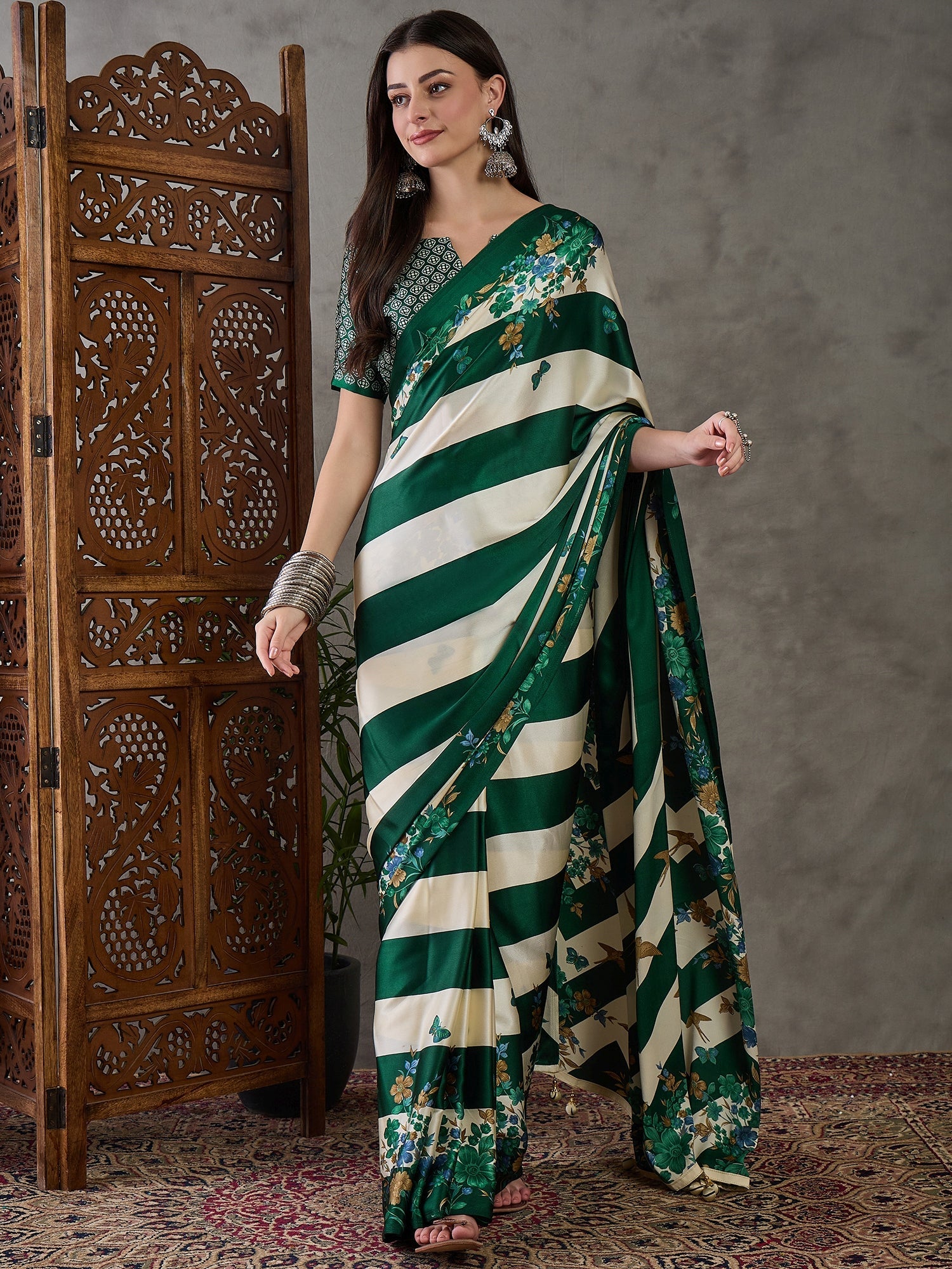 Elaria Contemporary Semi Modal Saree for Special Occasions ClothsVilla