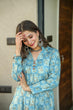 Load image into Gallery viewer, Electric Blue Pure Maslin Kurti Set - Heavy Digital Print ClothsVilla