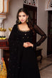 Load image into Gallery viewer, Elegant Black Georgette Anarkali Suit with Dupatta ClothsVilla.com