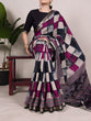Load image into Gallery viewer, Elegant Chanderi Printed Saree with Temple Border &amp; Matching Blouse ClothsVilla
