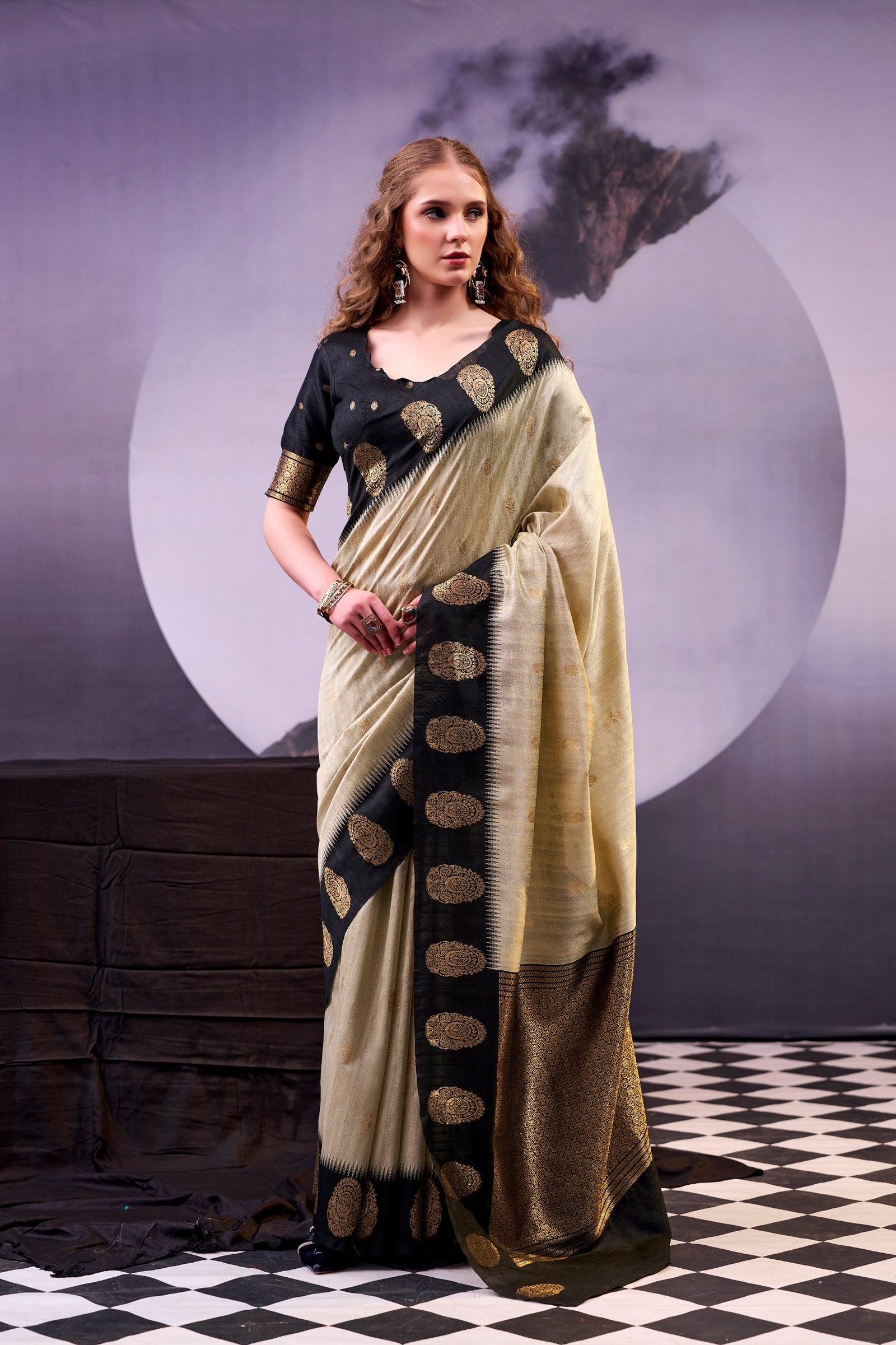 Elegant Cotton Zari Weaving Saree ClothsVilla