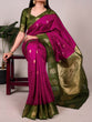 Load image into Gallery viewer, Elegant Cotton Zari Weaving Saree ClothsVilla
