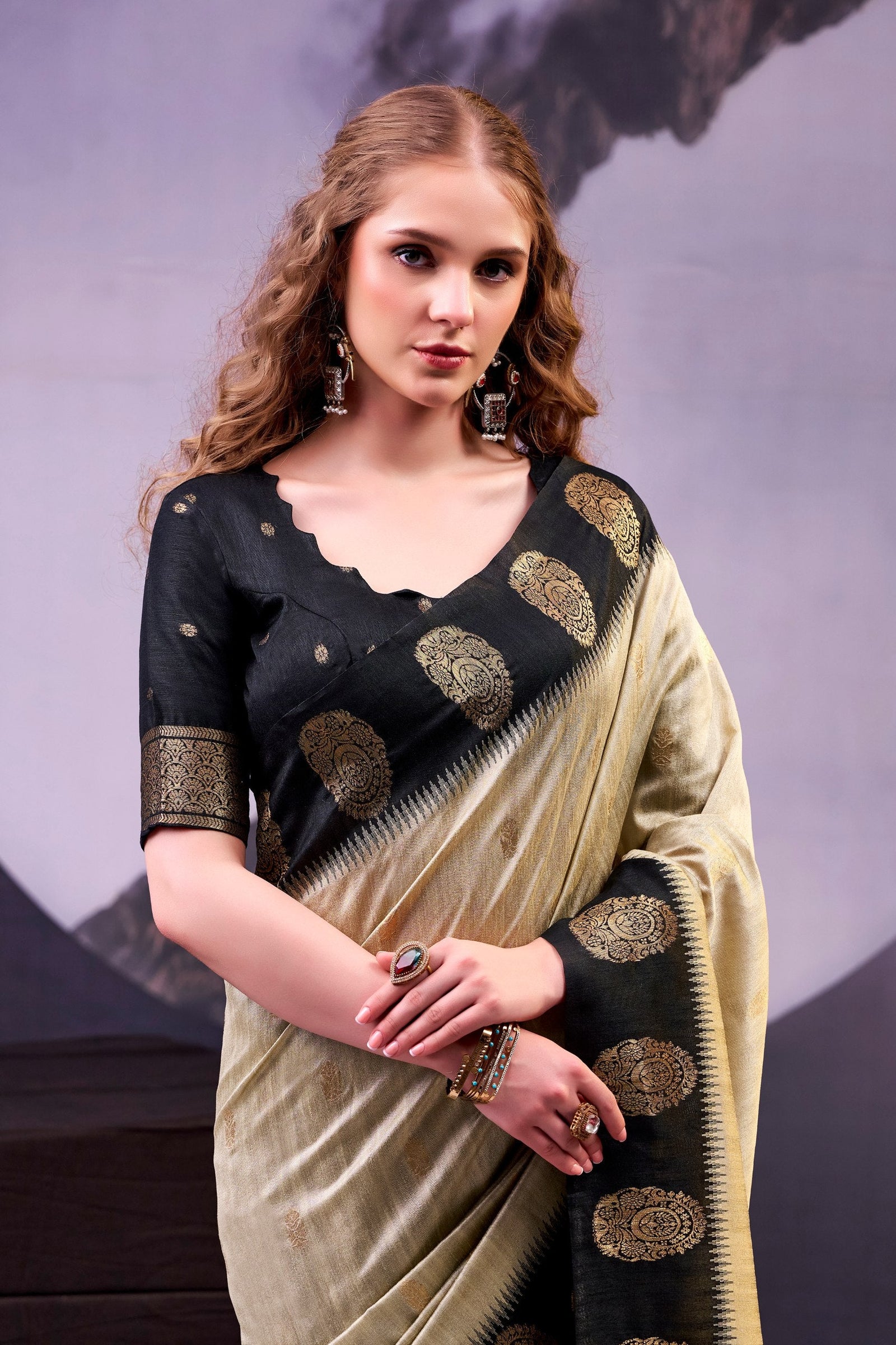 Elegant Cotton Zari Weaving Saree ClothsVilla