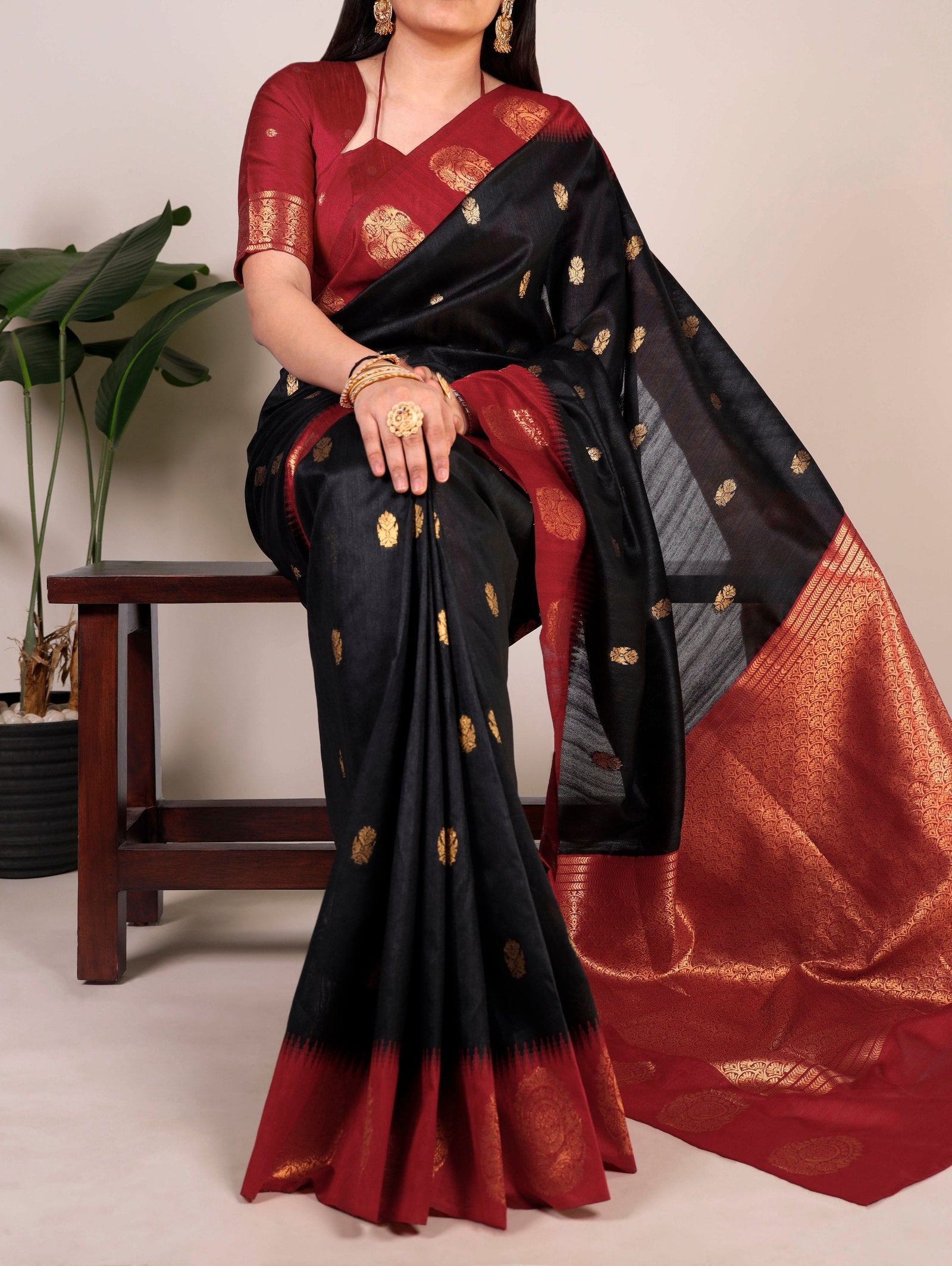 Elegant Cotton Zari Weaving Saree ClothsVilla