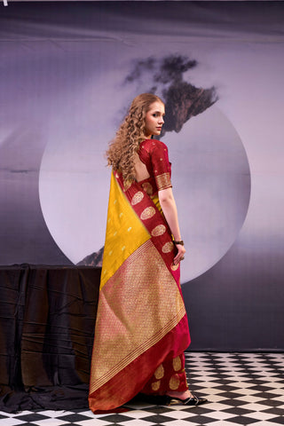 Elegant Cotton Zari Weaving Saree ClothsVilla
