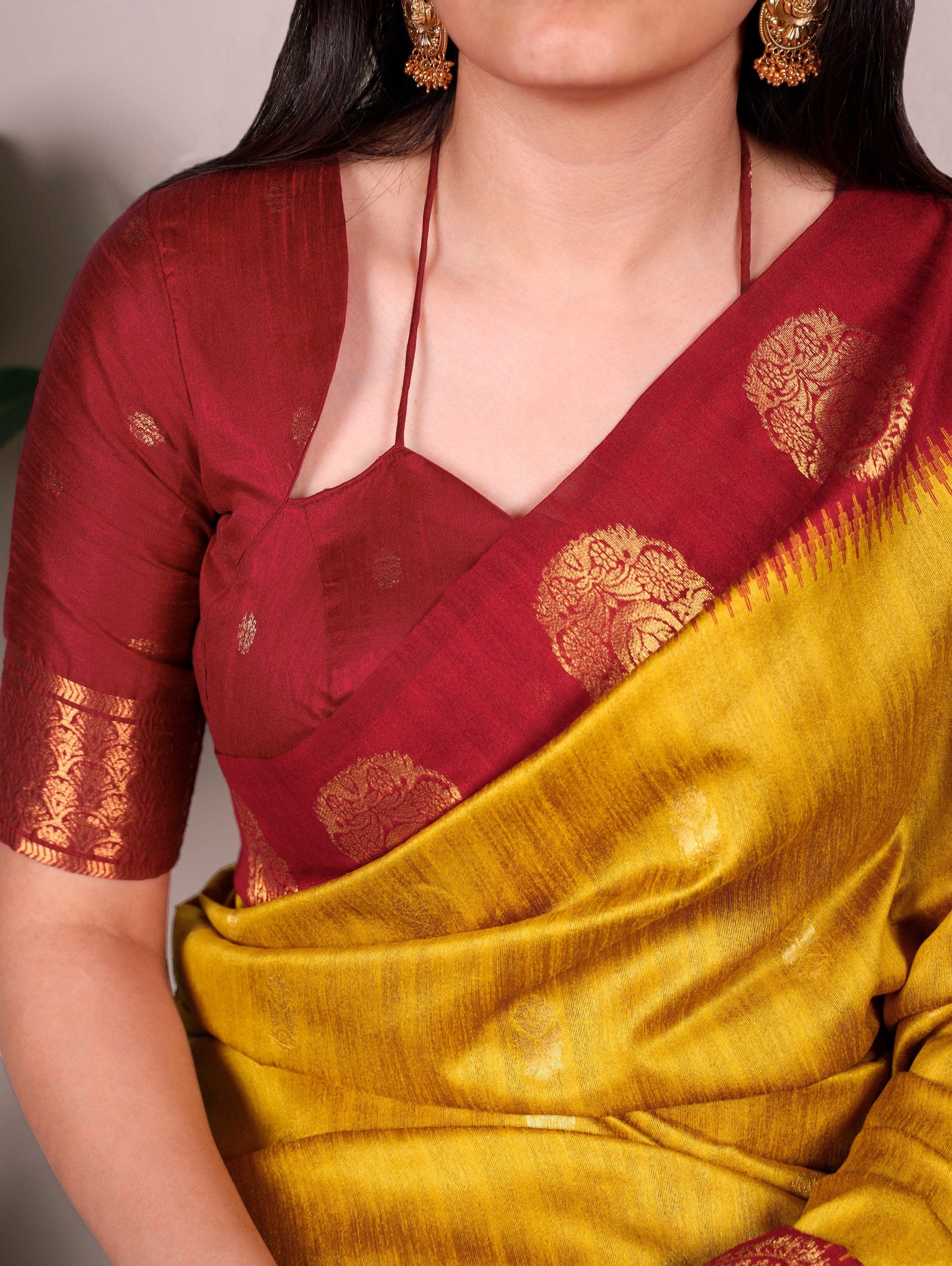 Elegant Cotton Zari Weaving Saree ClothsVilla