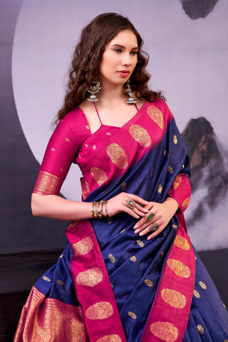 Elegant Cotton Zari Weaving Saree ClothsVilla
