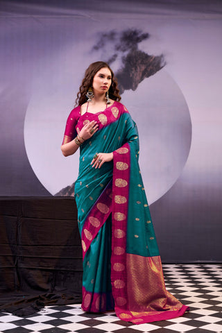 Elegant Cotton Zari Weaving Saree ClothsVilla