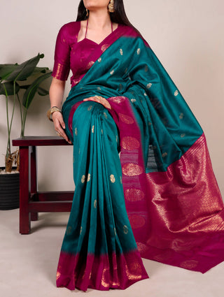Elegant Cotton Zari Weaving Saree ClothsVilla