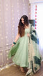 Load image into Gallery viewer, Elegant Designer Gown Set in Star Georgette with Digital Print Dupatta ClothsVilla