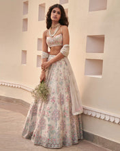 Load image into Gallery viewer, Elegant Georgette Lehenga Choli Set with Thread Embroidery and Sequined Dupatta ClothsVilla