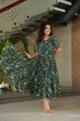 Load image into Gallery viewer, Elegant Printed Faux Georgette Gown ClothsVilla