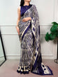 Load image into Gallery viewer, Elegant Satin Chiffon Printed Saree Clothsvilla
