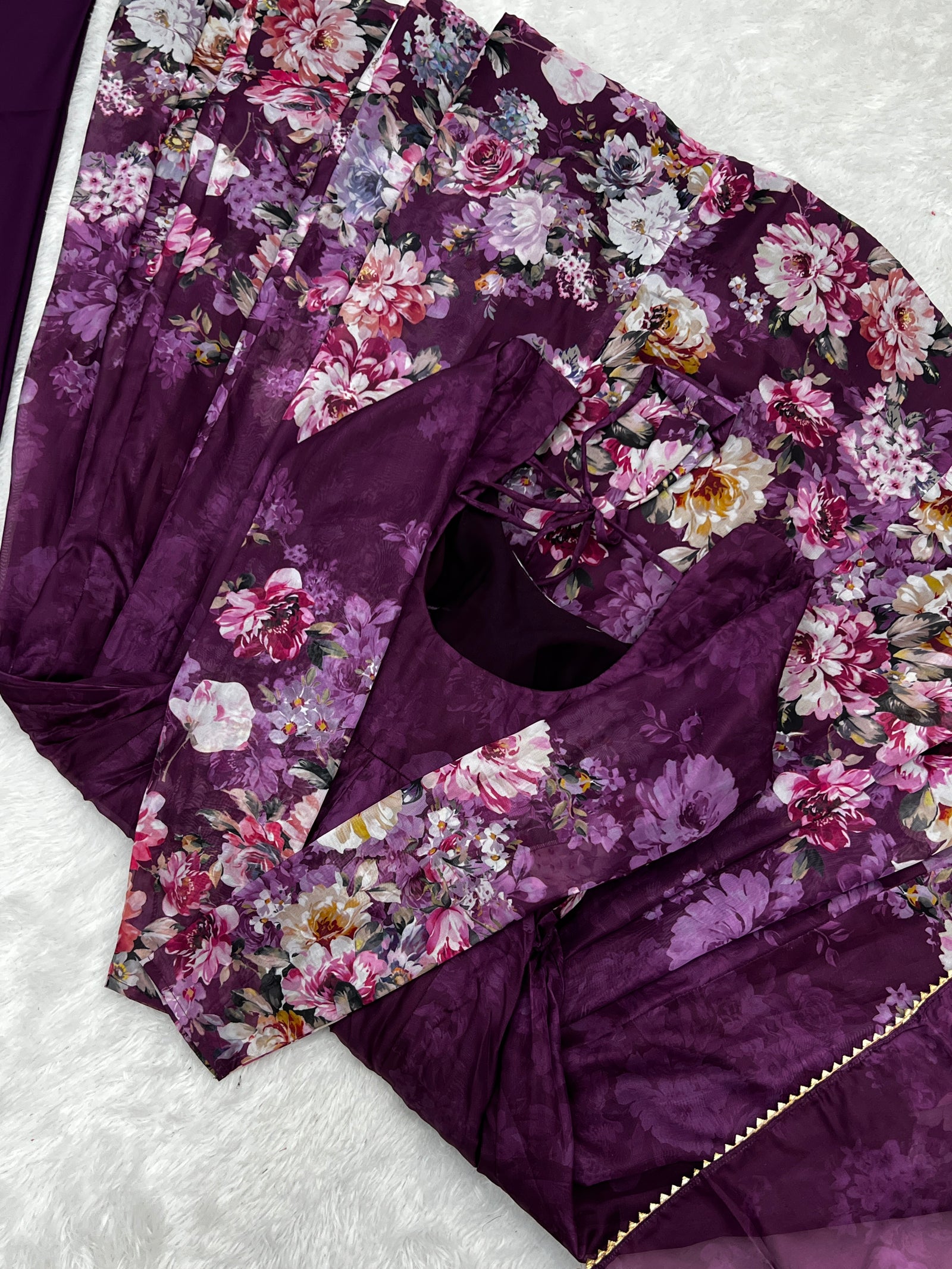 Elegant Wine Anarkali Silk Gown with Canvas Patta and Dupatta Set - Perfect for Festivities and Weddings ClothsVilla