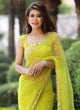 Load image into Gallery viewer, Elegant Zari Embroidered Net Saree with Banglori Silk Blouse ClothsVilla