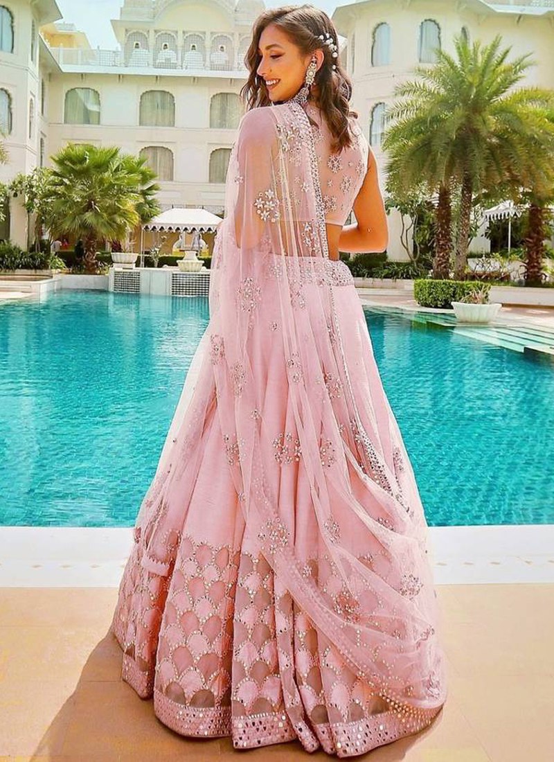Embroidered Art Silk Lehenga Choli Set with Dupatta ClothsVilla Main image