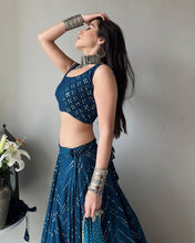 Load image into Gallery viewer, Embroidered Faux Georgette Lehenga Set with Dupatta ClothsVilla