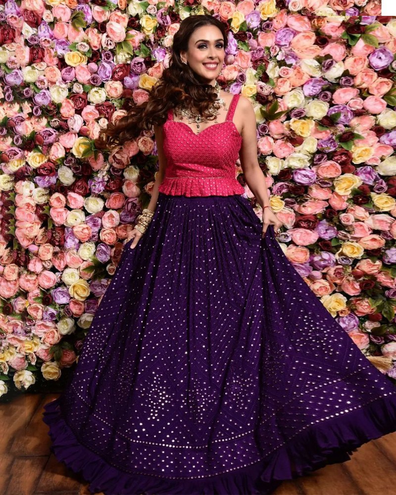 Embroidered Georgette Lehenga Set with Thread & Sequence Work ClothsVilla Main image