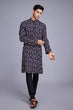 Load image into Gallery viewer, Exclusive Printed Navy Blue Kurta for Mens Wear Collection Clothsvilla