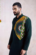 Load image into Gallery viewer, Embroidered with Real Mirror Work Green Color Men's Kurta Clothsvilla