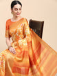 Load image into Gallery viewer, Enchanting Mustard Dola Silk Saree - Perfect for the Wedding Season ClothsVilla
