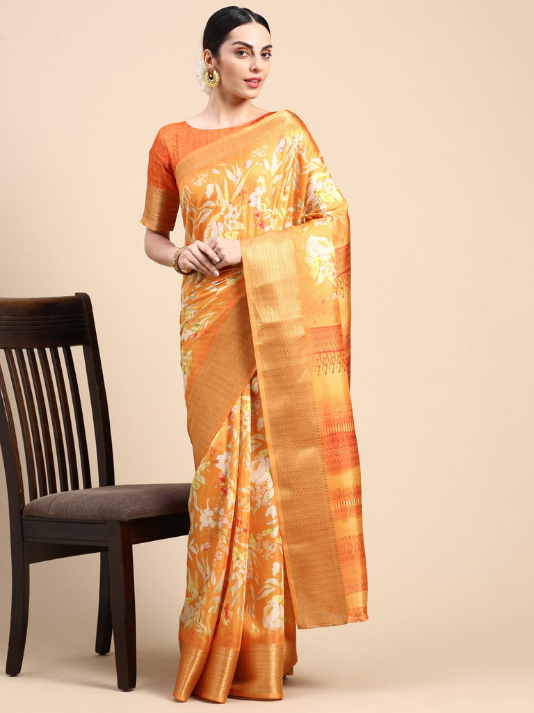Enchanting Mustard Dola Silk Saree - Perfect for the Wedding Season ClothsVilla