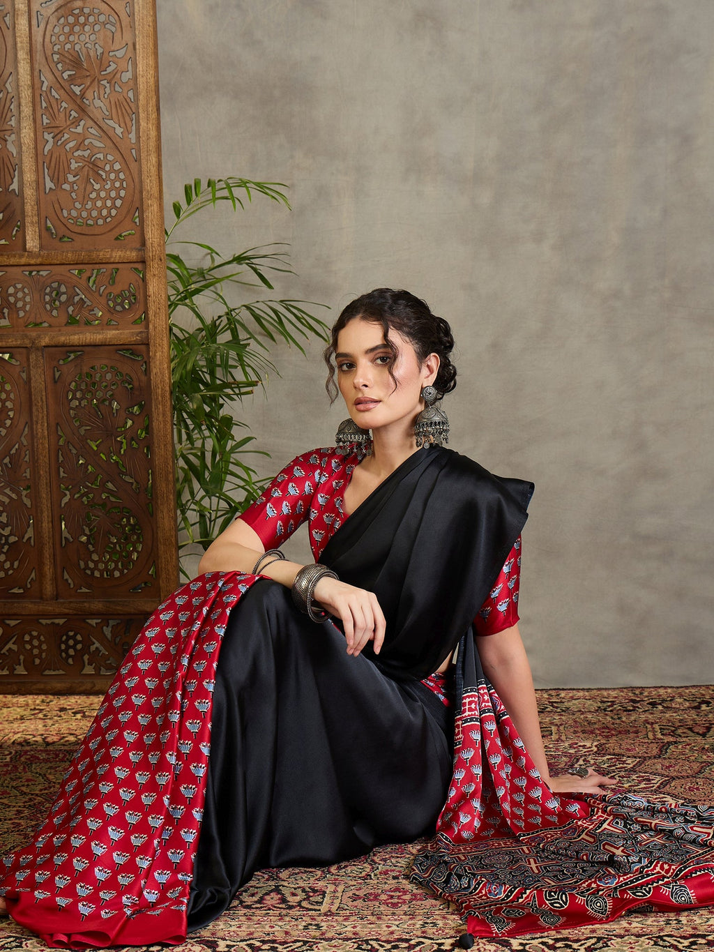 Eshanya Stylish Semi Modal Saree for Party & Festive Wear ClothsVilla