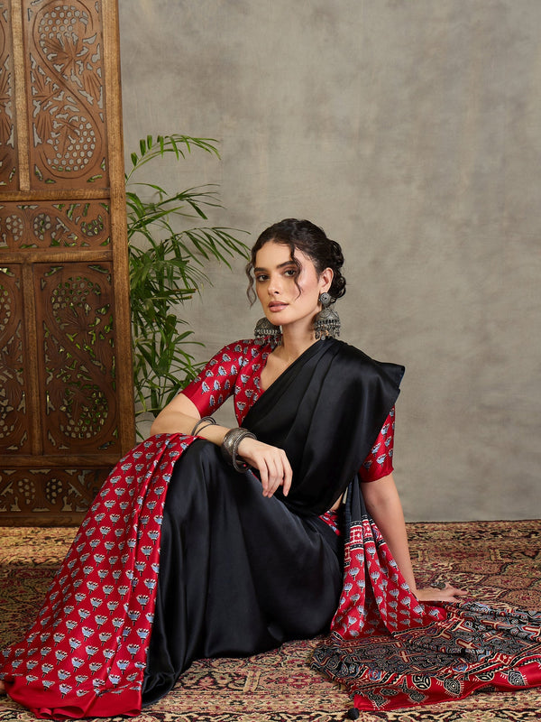 Eshanya Stylish Semi Modal Saree for Party & Festive Wear ClothsVilla