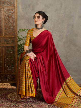 Eshanya Stylish Semi Modal Saree for Party & Festive Wear ClothsVilla