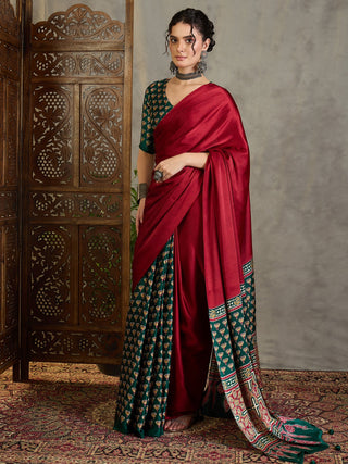 Eshanya Stylish Semi Modal Saree for Party & Festive Wear ClothsVilla
