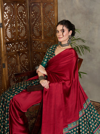 Eshanya Stylish Semi Modal Saree for Party & Festive Wear ClothsVilla