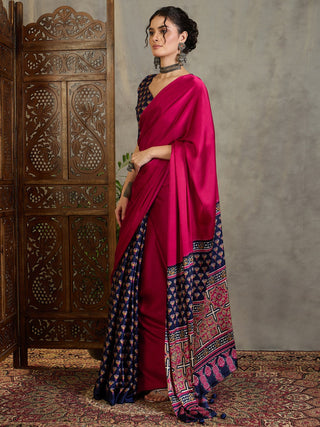 Eshanya Stylish Semi Modal Saree for Party & Festive Wear ClothsVilla