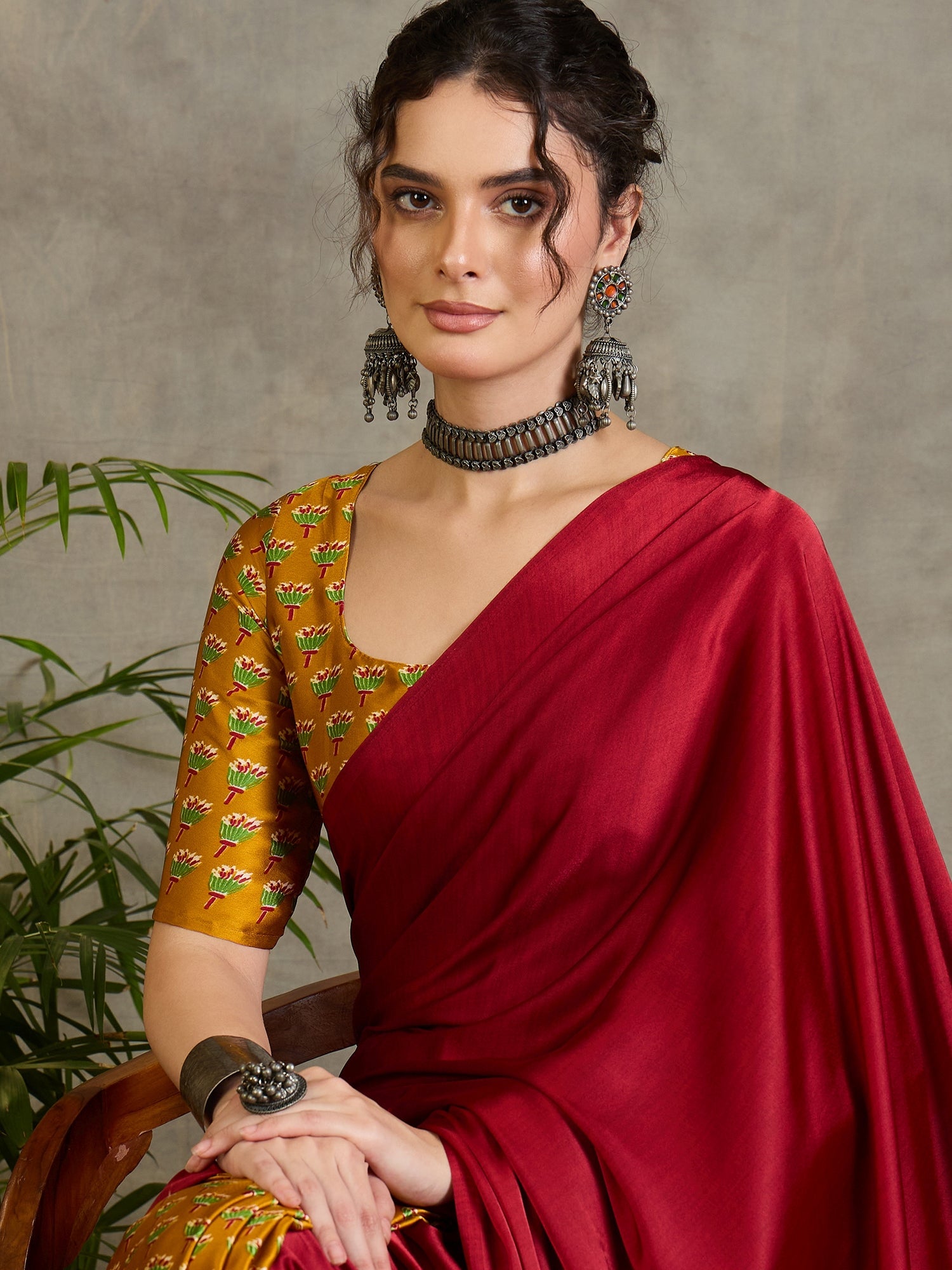 Eshanya Stylish Semi Modal Saree for Party & Festive Wear ClothsVilla