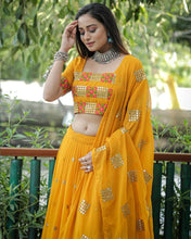 Load image into Gallery viewer, Exquisite Georgette Lehenga with Sequined Embroidery ClothsVilla