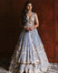 Exquisite Jari and Paper Mirror Embroidered Lehenga Choli Set ClothsVilla